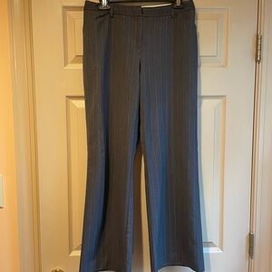 Worthington Petite Stretch Dark Gray‎ Pinstripe Trousers, Size 6P